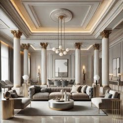 classical-interior-design-with-columns-and-chandelier